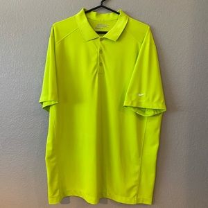 NIKE Golf polo, Electric green, makes a statement